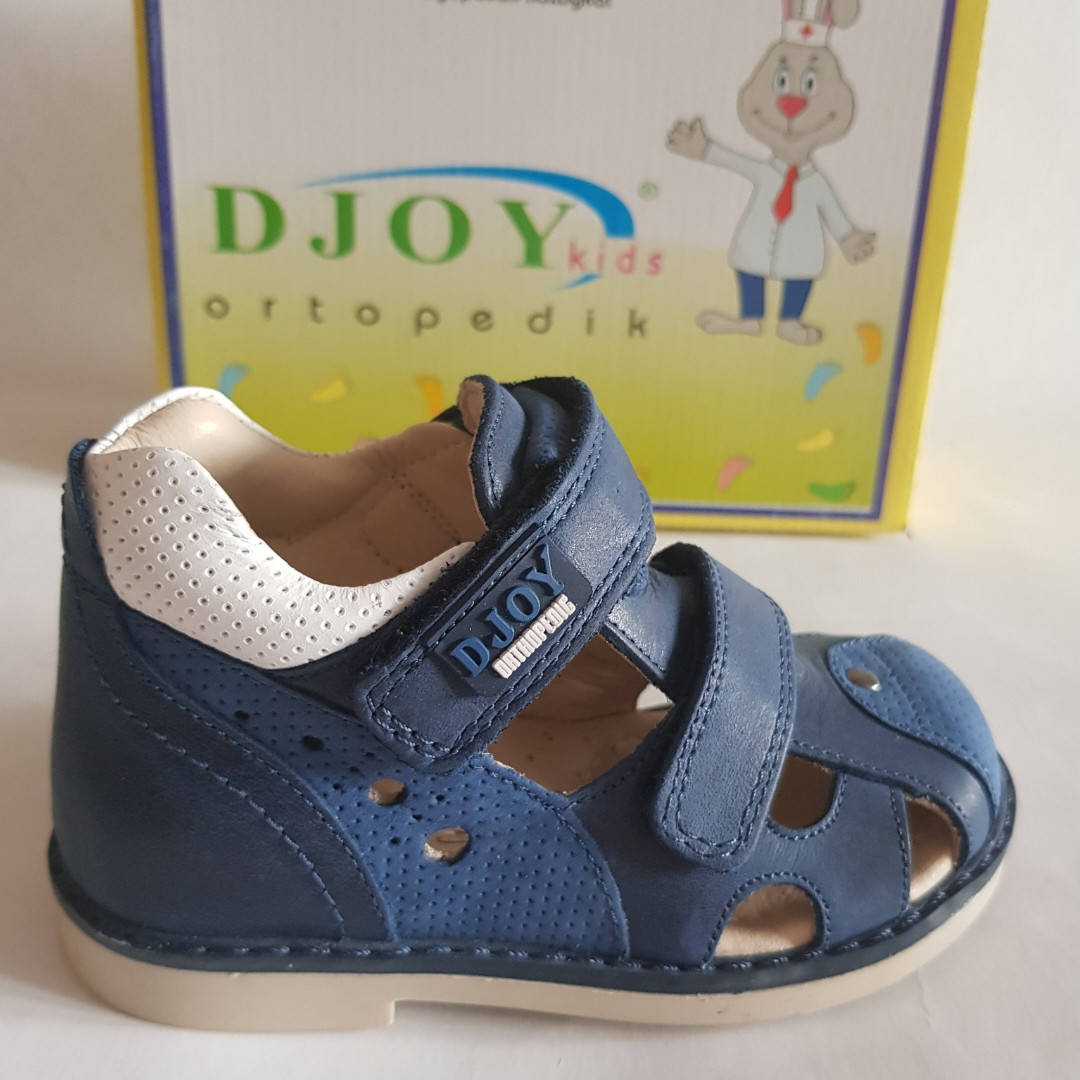 

Сандалі ортопедичні для хлопців з натуральний шкірі Djoy 21 розмір 24, Синий