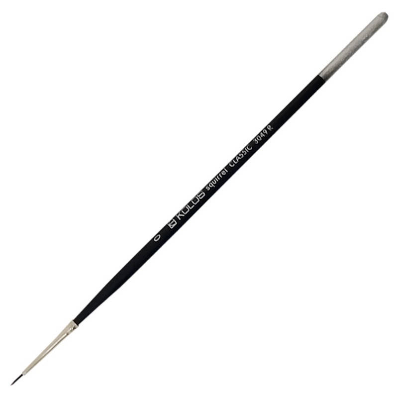 

Пензлик білка круглий KOLOS Classic 3049R, №0 з короткою ручкою