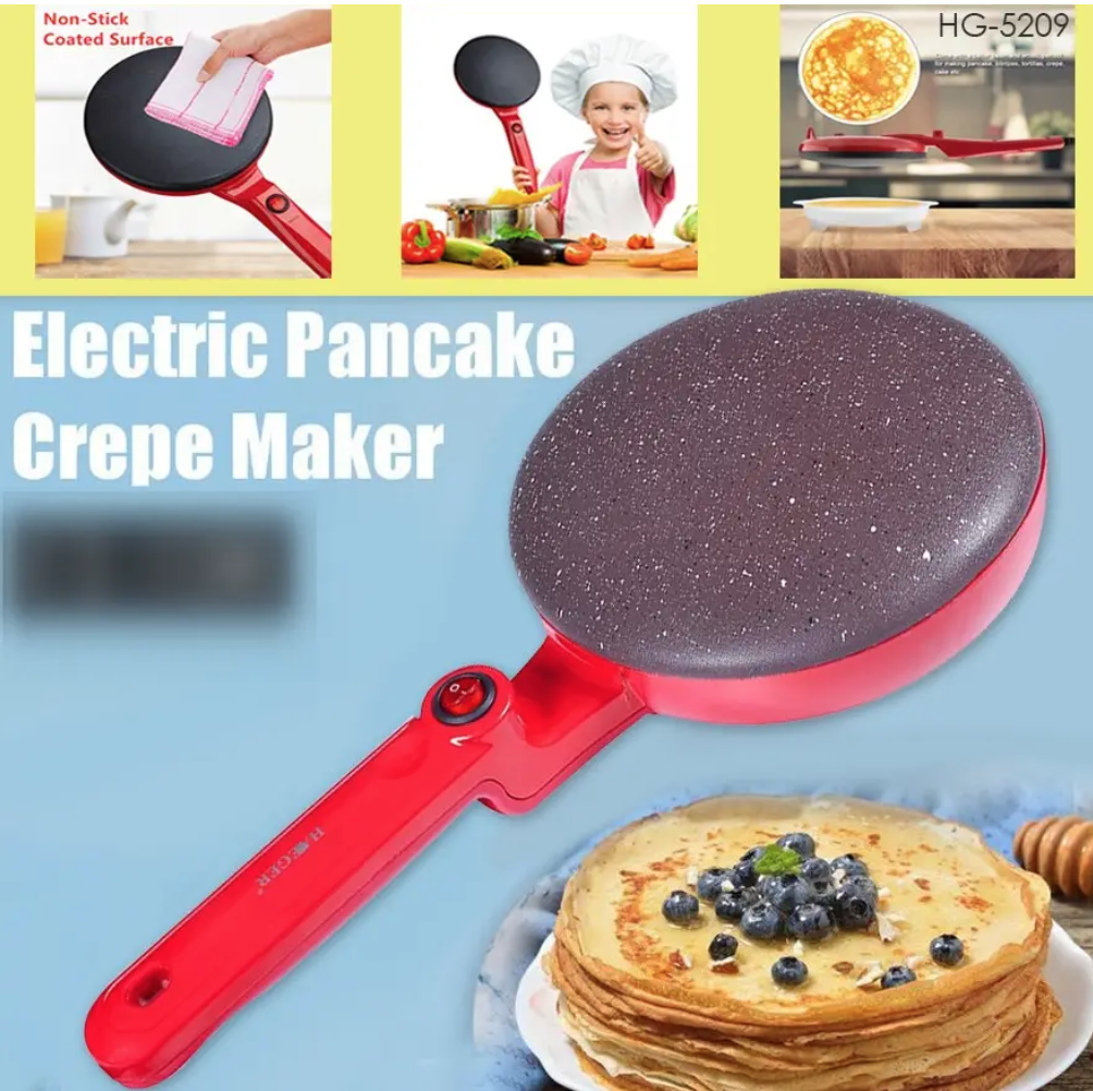 

Электрическая блинница Haeger HG-5209 сковородка для блинов с антипригарным покрытием 650 Вт диаметр 20 см