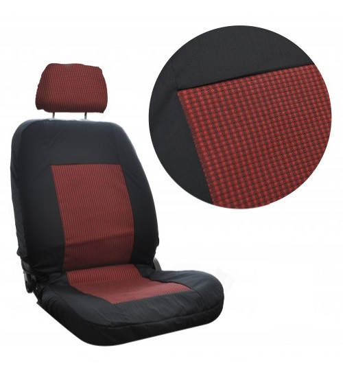 

Авточехлы красные универсальные Тюнинг В на средние сидения