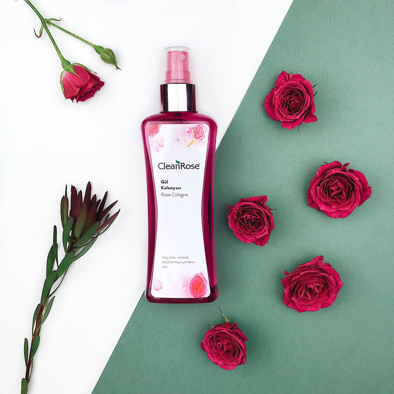 

Натуральный Боди-спрей для тела "Роза" 200мл. Clean Rose Турция