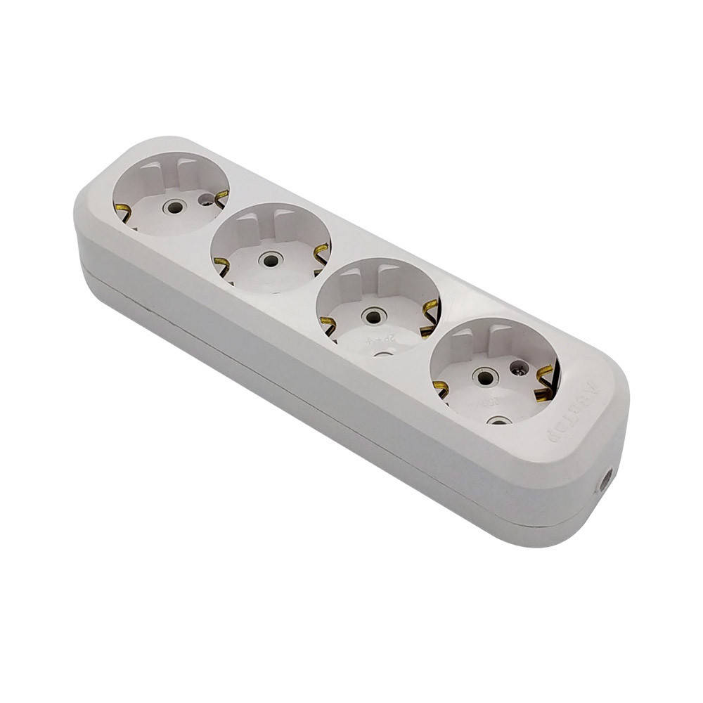 

Розетка четверная с заземлением для удлинителя GAV 843