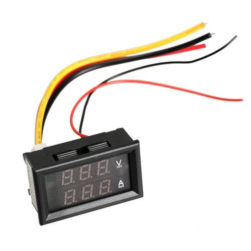 

Цифровой вольтметр амперметр до 100В, 10А, LED, 101230