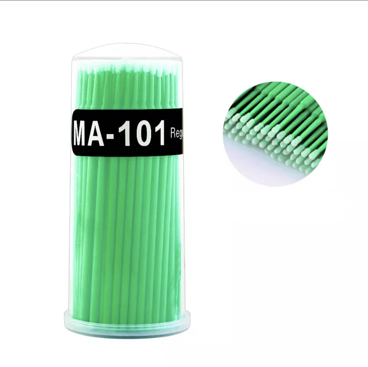 

Микробраши / аппликаторы для наращивания ресниц, 100 шт. 2 мм (зеленый)