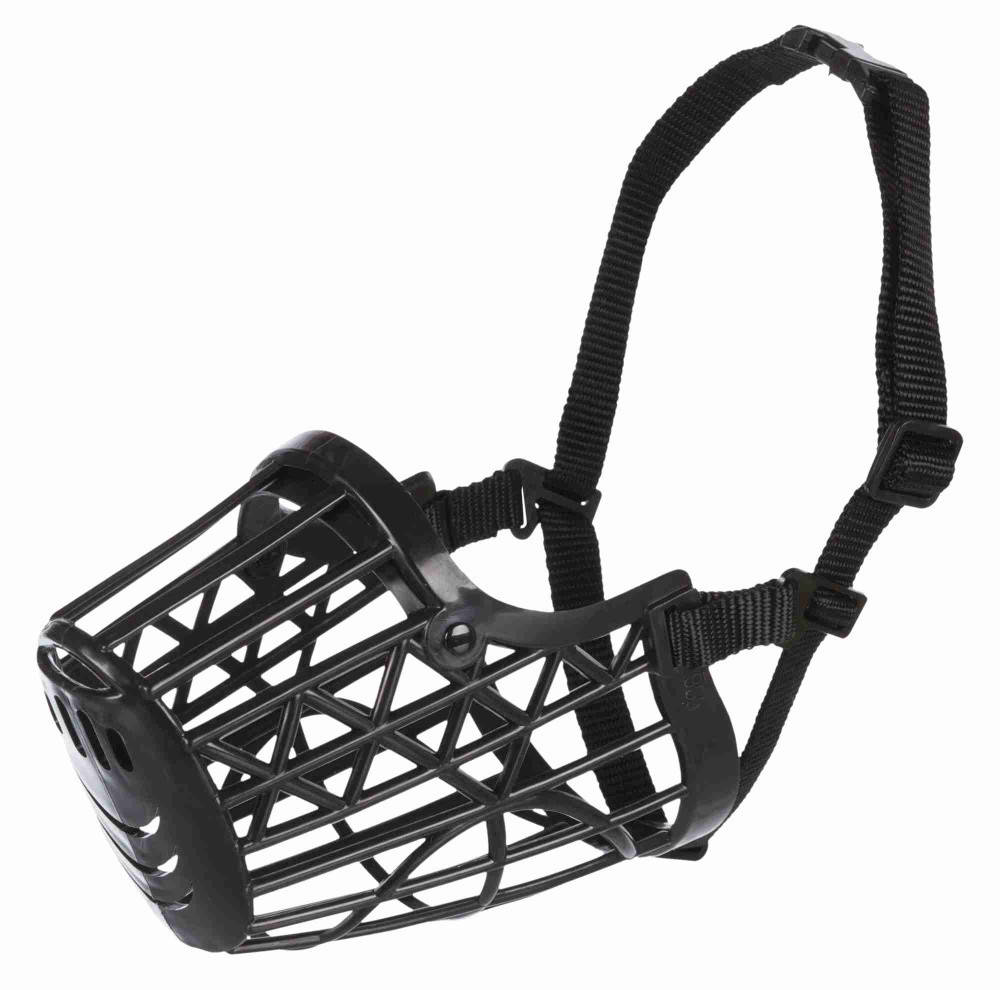 

Trixie Muzzle plastic M Намордник пластиковый для собак (черный) 22 см