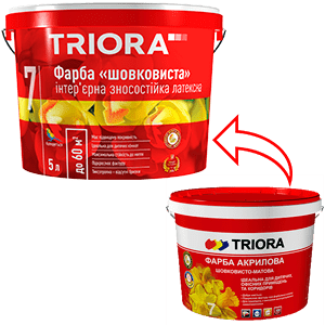 

Краска акриловая шелковисто-матовая Триора 10 л, Белый