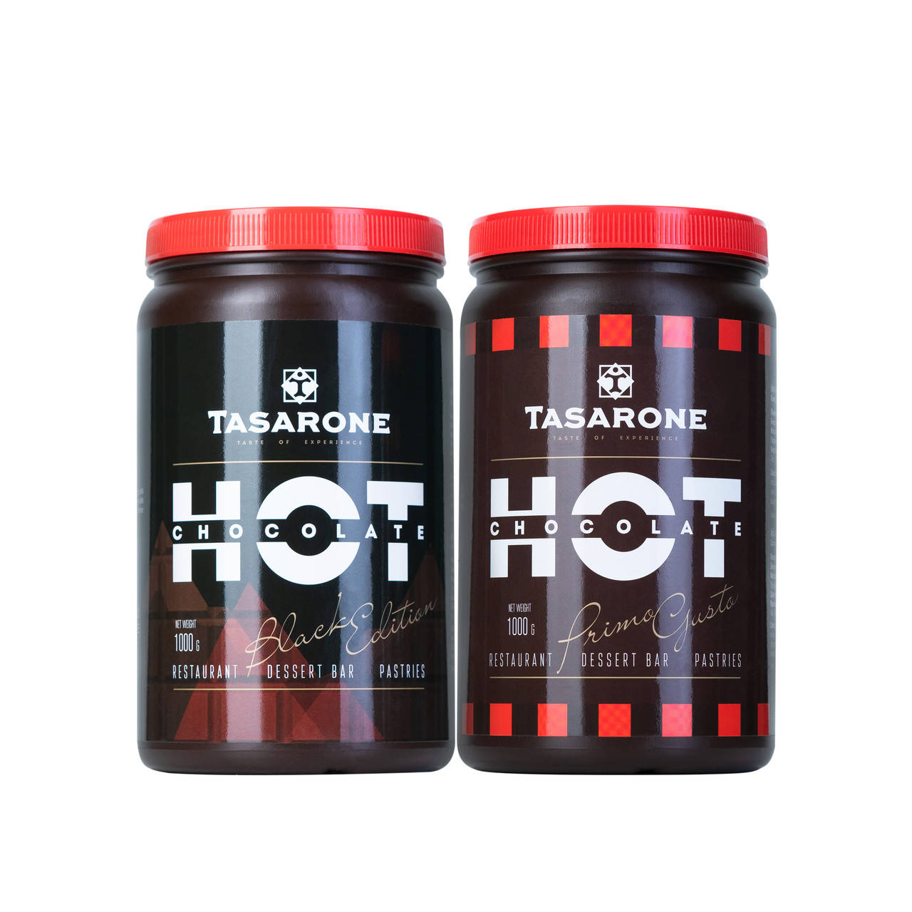 

Горячий шоколад Tasarone в банке 1 кг темный