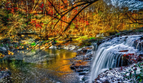 

Алмазная мозаика Водный каскад 30*40см с рамкой 41*31*25 см (H8829)