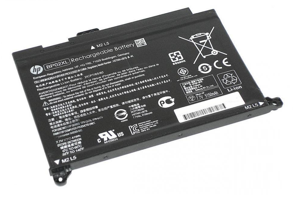 

Батарея для ноутбука HP BP02XL 7.7V 5150mAh 41Wh