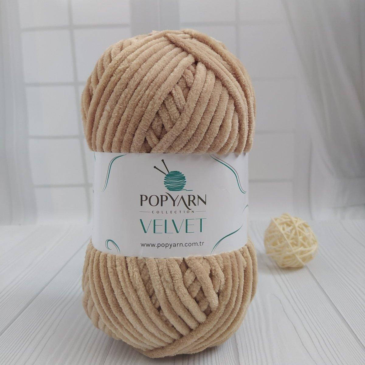 

Popyarn Velvet №018 пісочний, Песочный