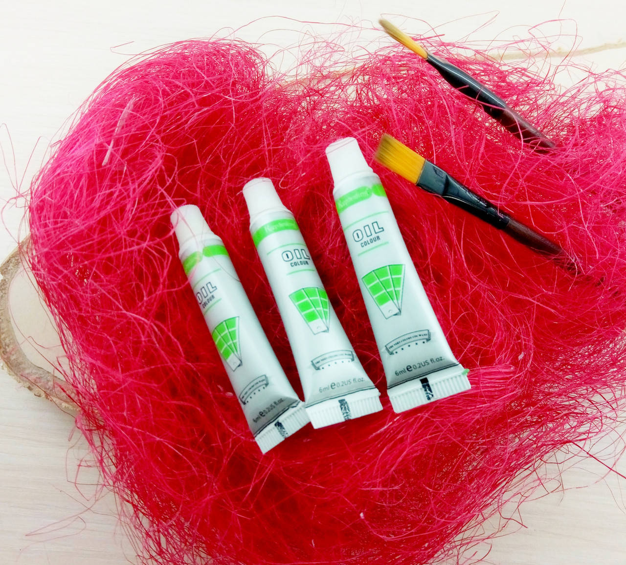 

Масляная краска салатовая 6 мл для художников, рисования и творчества