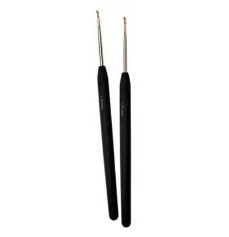 

Крючок стальной 1.75mm с черной ручкой, KnitPro, Черный