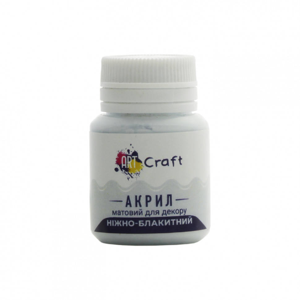 

Акриловая краска для декора Матовая Art Craft AP-4708 20 мл Нежно-голубой, Time Toys