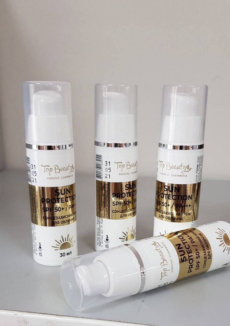 

Солнцезащитный крем Top Beauty для лица с лифтинг эффектом SPF50+/PA+++, 50 мл