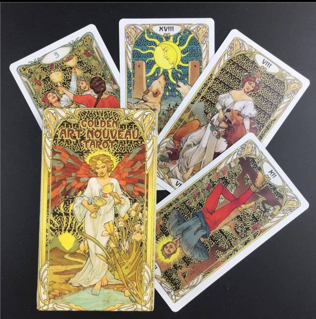 

Карты таро Золотое Таро Ар Нуво ( Golden Art Nouveau tarot). Без золочения.