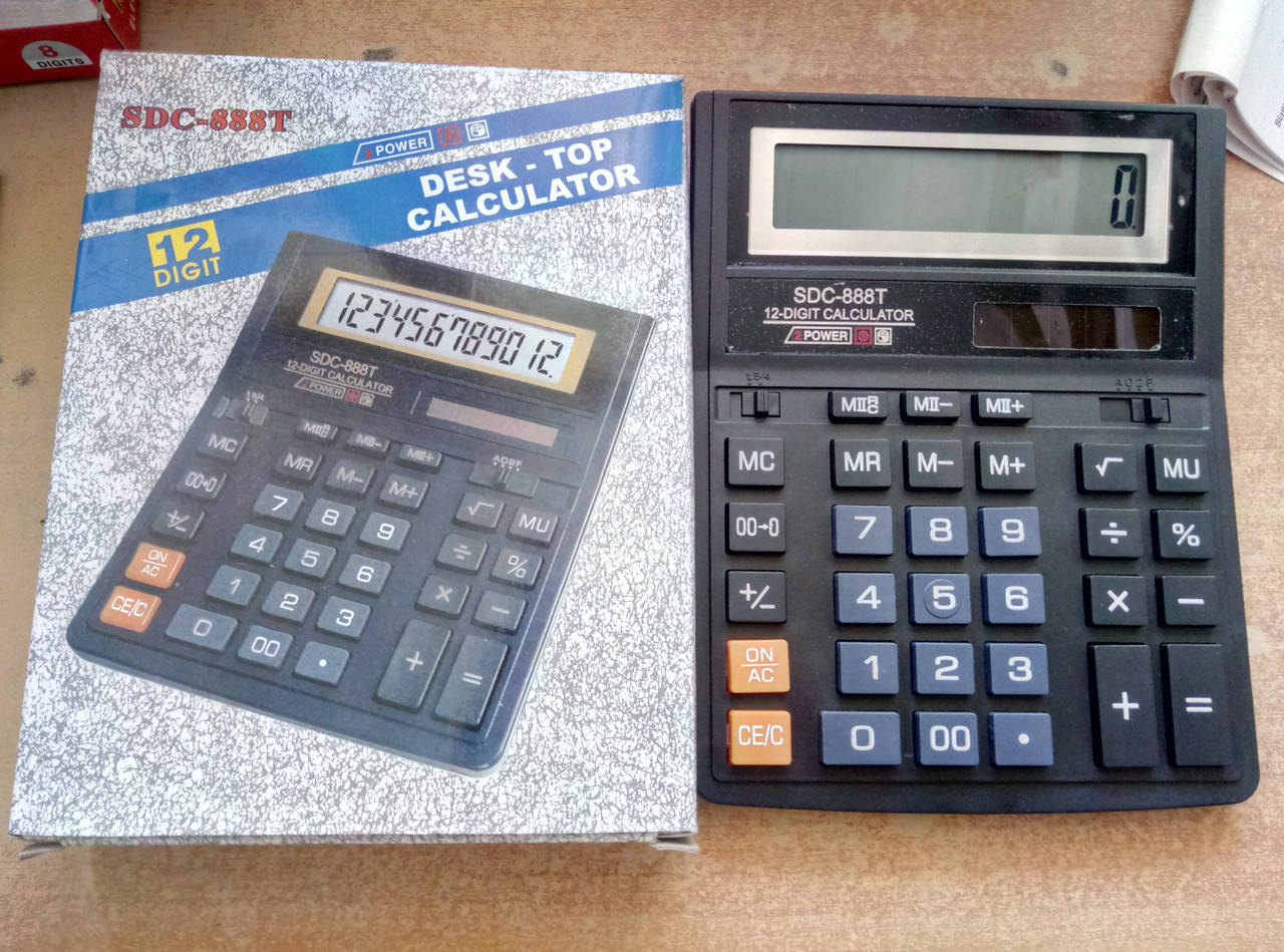 

Калькулятор SDC 888, 12-ти разрядный, Черный