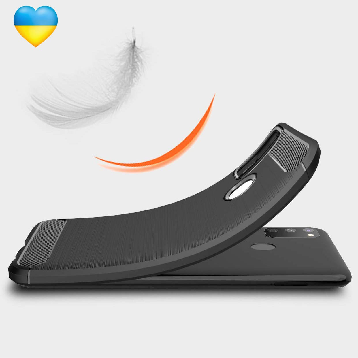 

Чехол ультратонкий для Samsung Galaxy M30s / M21 / Чехол на самсунг м30с на м21, Черный