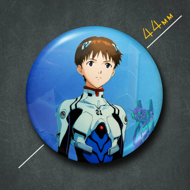

"Синдзи Икари (Евангелион / Evangelion)" значок круглый на булавке Ø44 мм