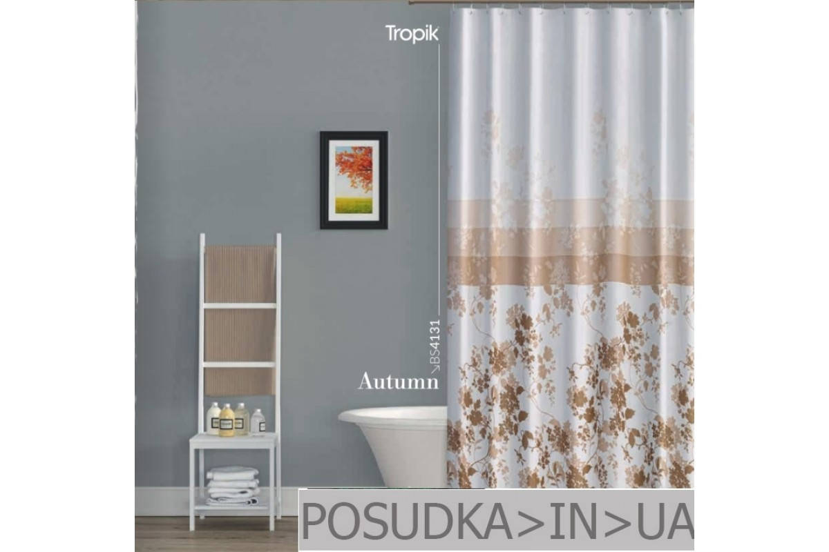 

Занавеска для ванн, душа Tropik Autumn BS4131 Осень тканевая