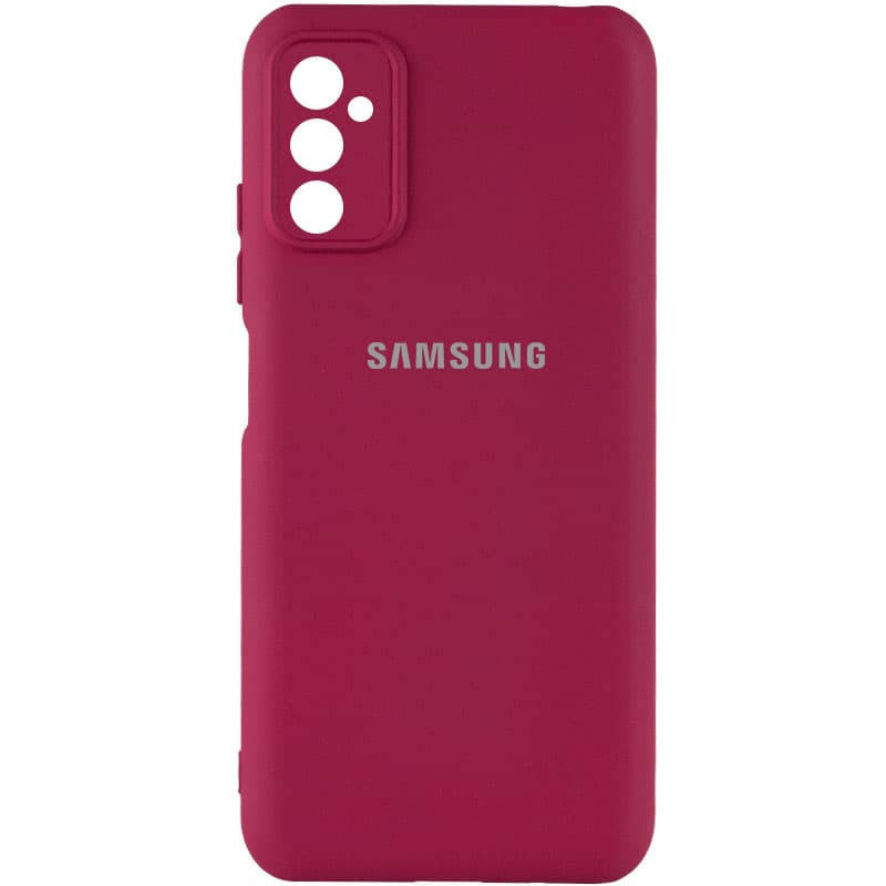 

Чехол-накладка для Samsung M52 Silicone Cover My Color Full Camera- марсала