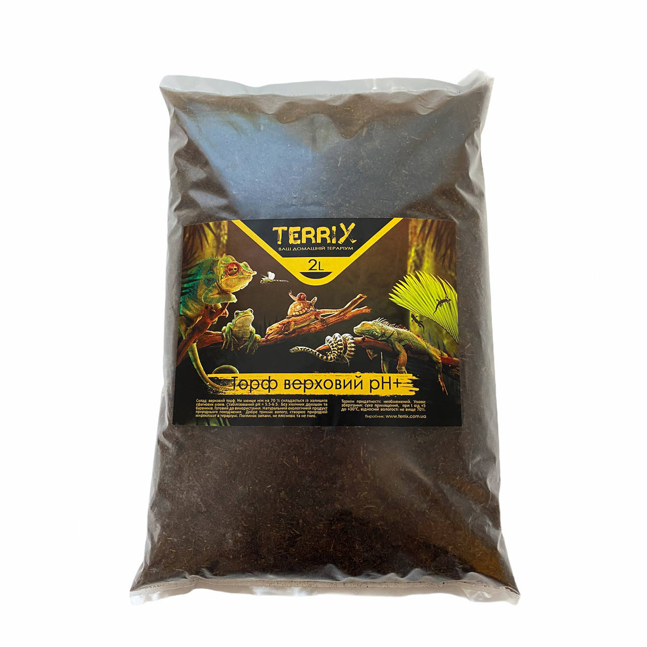 

Торф верховой для террариума TerriX pH+ 2 л