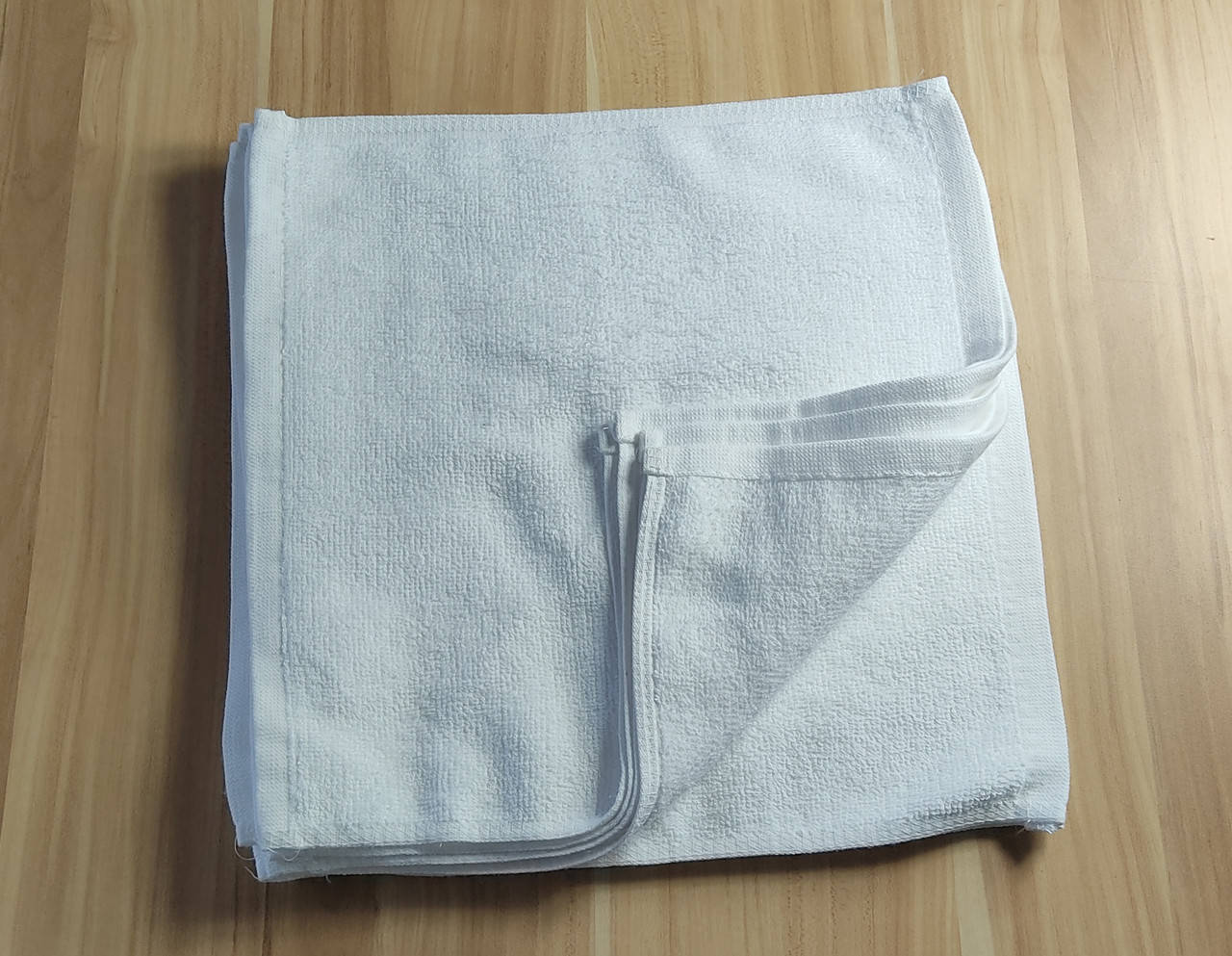 

Біла махрова серветка, 30х30.40 г/шт. "Terry napkins, for hotels,white"., Белый