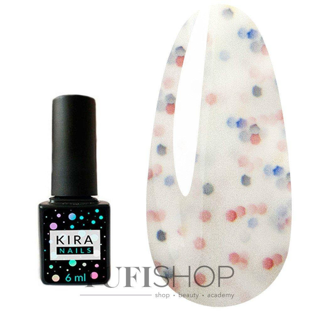 

Гель-лак Kira Nails Yoghurt Boom! №002 - белое мороженое с неоновыми частичками, 6 мл