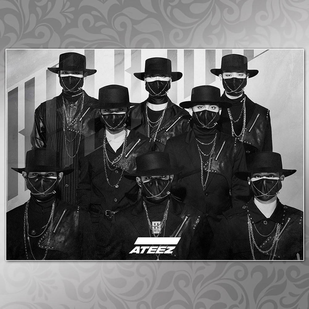 

Плакат K-Pop Ateez Мелованная бумага, 009