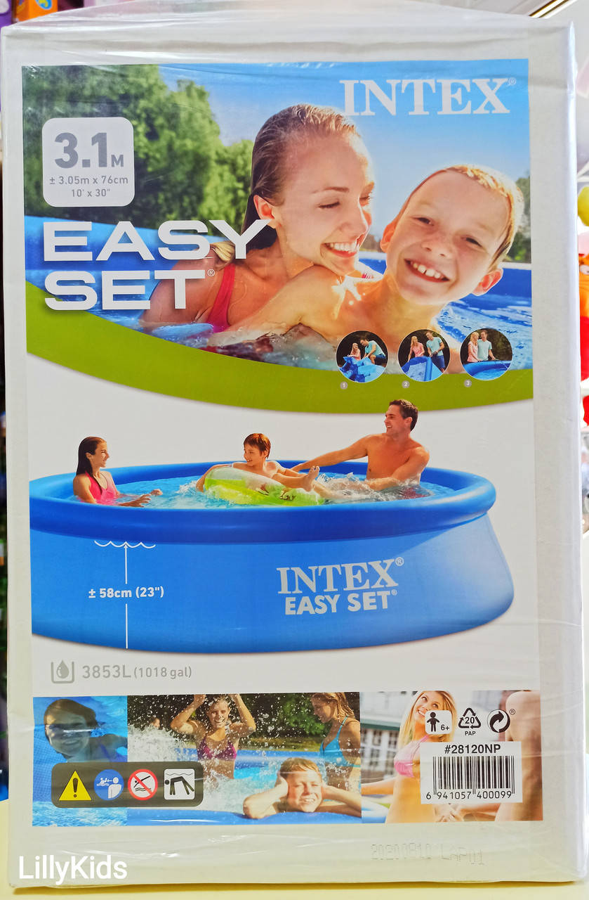 

Надувной бассейн Intex EASY SET POOL 28120, интекс 305 x 76 см