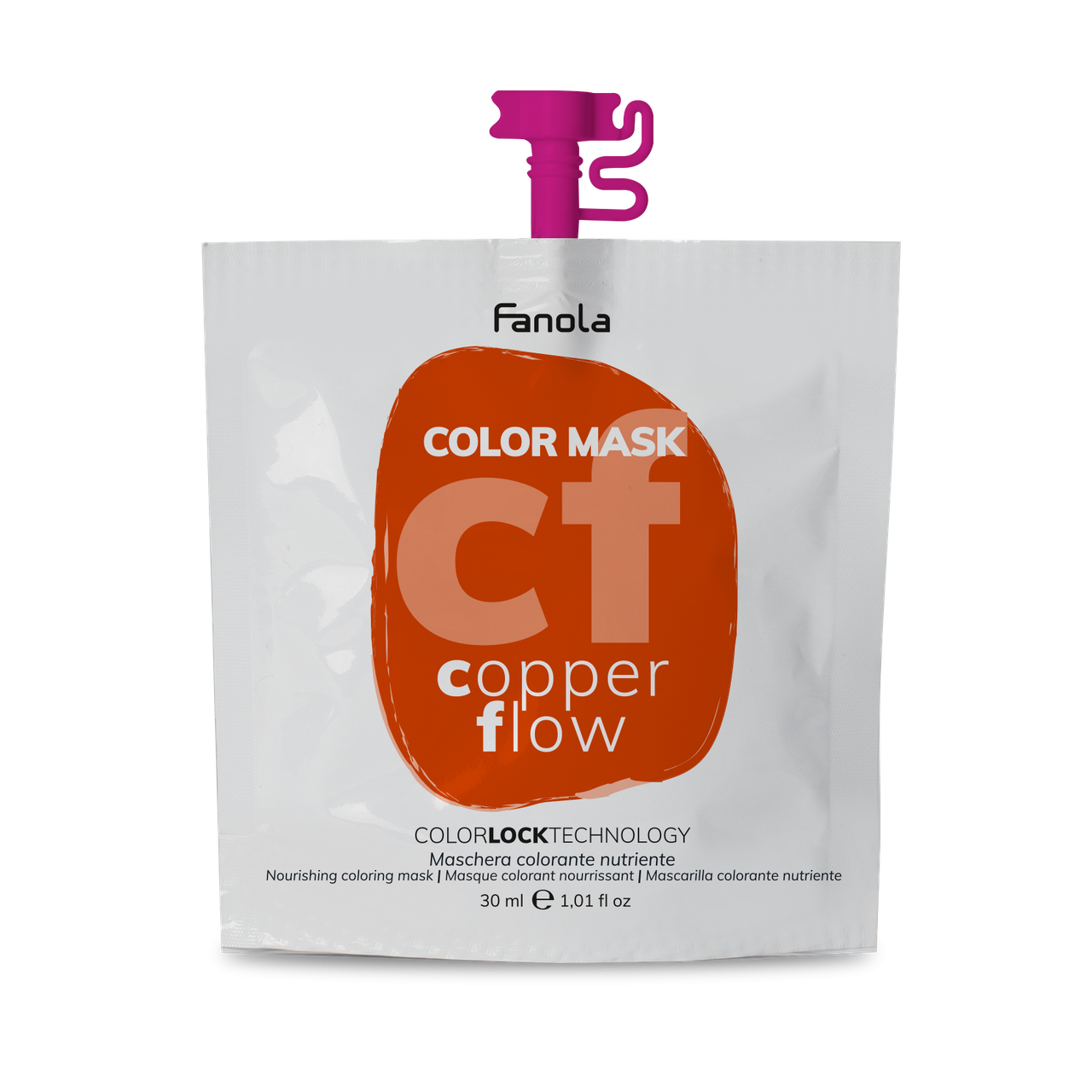 

Тонуюча маска для живлення і зволоження Мідний Потік Fanola Color Mask Copper Flow 30 мл