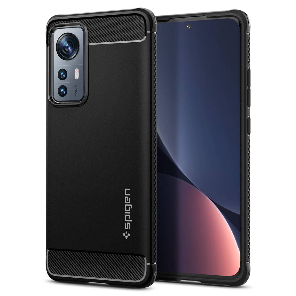 

Чехол Spigen Rugged Armor для Xiaomi 12 / 12X Matte Black (ACS04370), Черный