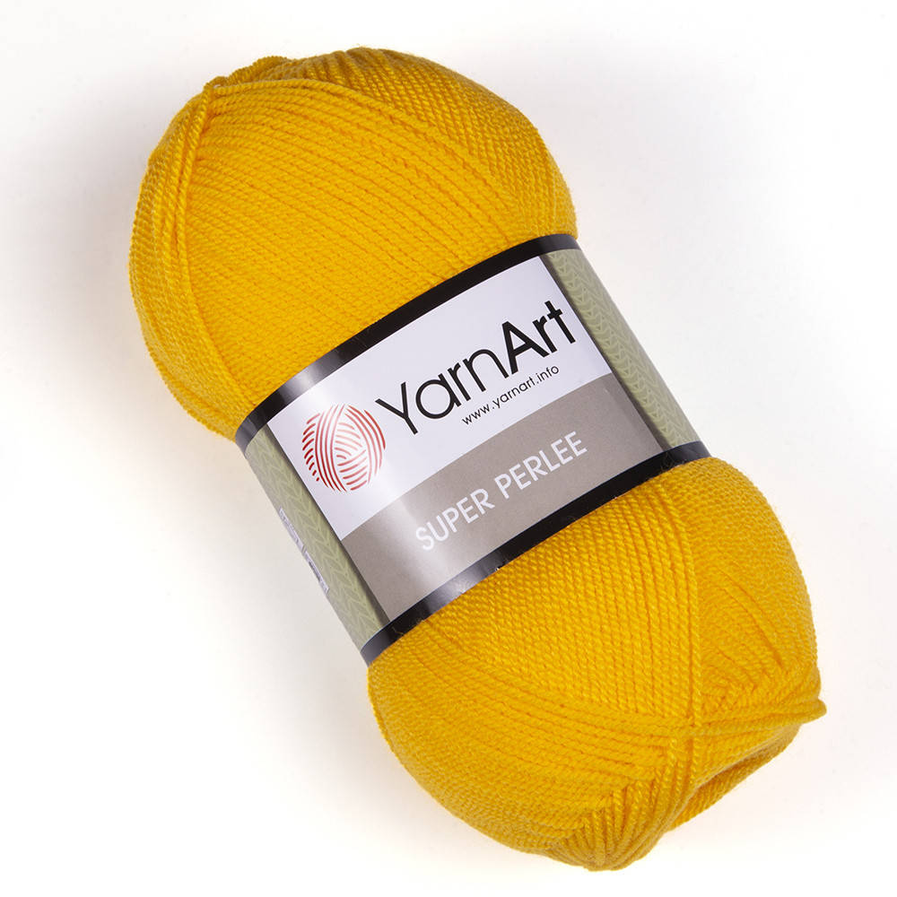 

YarnArt Super Perlee (ЯрнАрт Супер Перле) № 32 желтый (Пряжа акриловая, нитки для вязания)