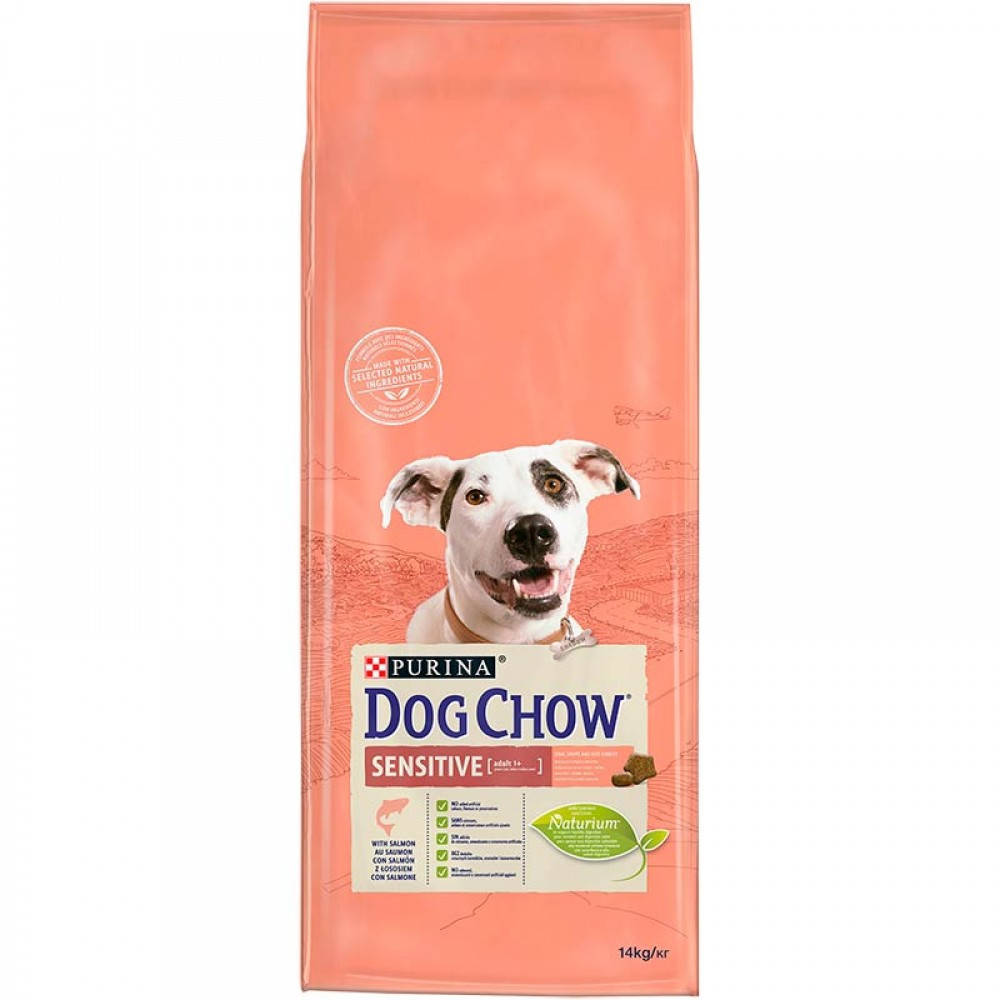 

Сухой корм Dog Chow Sensitive 14 кг для взрослых собак с лососем