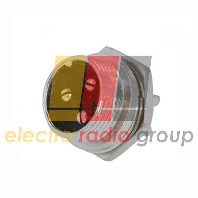 

Разъём MIC 333 big, "штекер", монтажный, 3pin, диам.-20мм