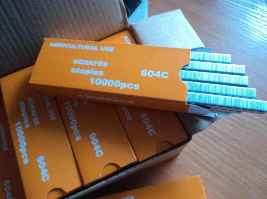 

Скобы на степлер для подвязки растений (10000 штук)