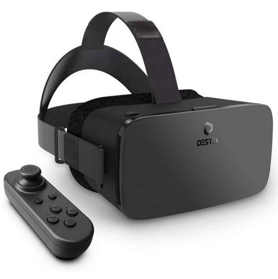 

VR ВР очки DESTEK V5 VR с Bluetooth-пультом виртуальной реальности, Синий