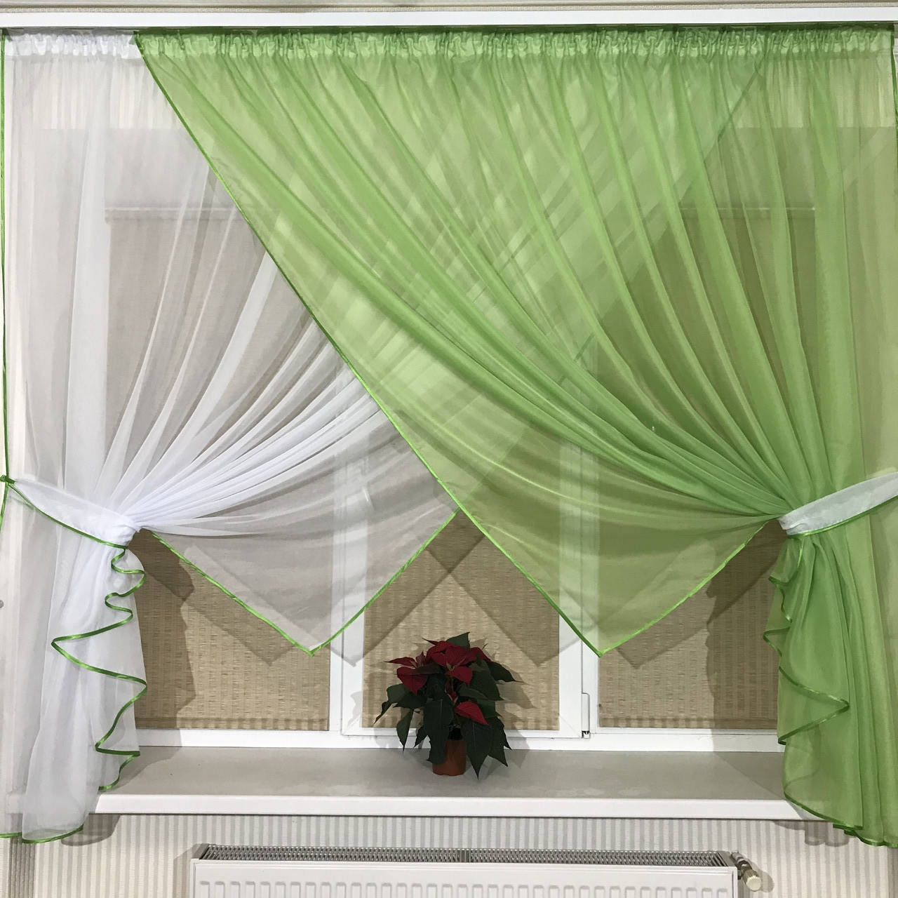 

Кухонная занавеска карамель 405 Салатовый