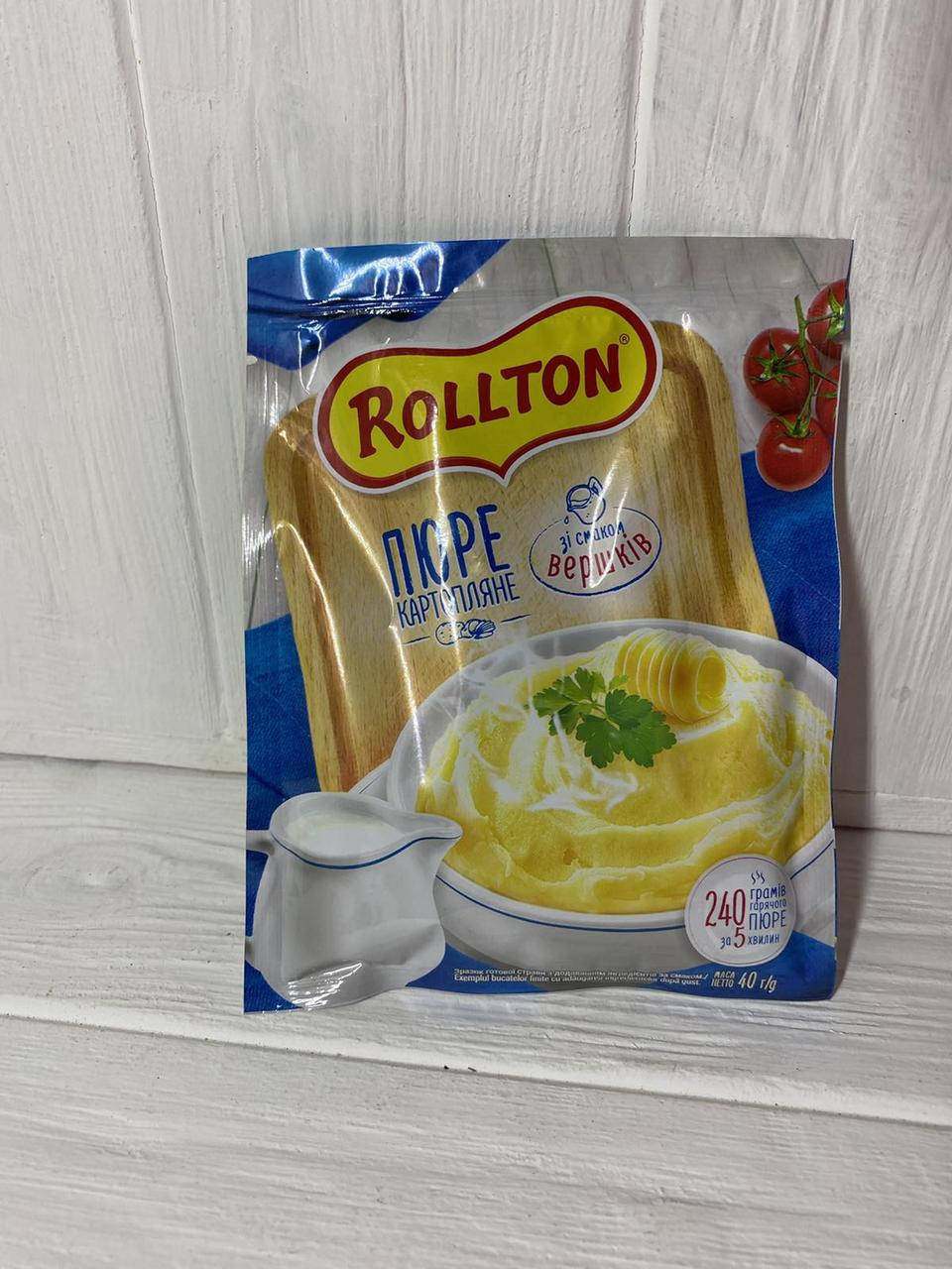 

Ролтон - Пюре картопляне зі смаком вершків Rollton 40 г