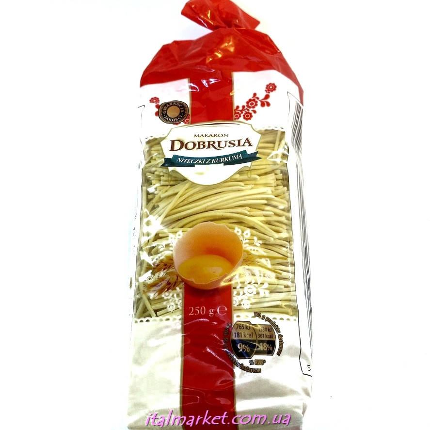 

Паста Бульйонка Makaron Dobrusia яєчна 250 г, Польща