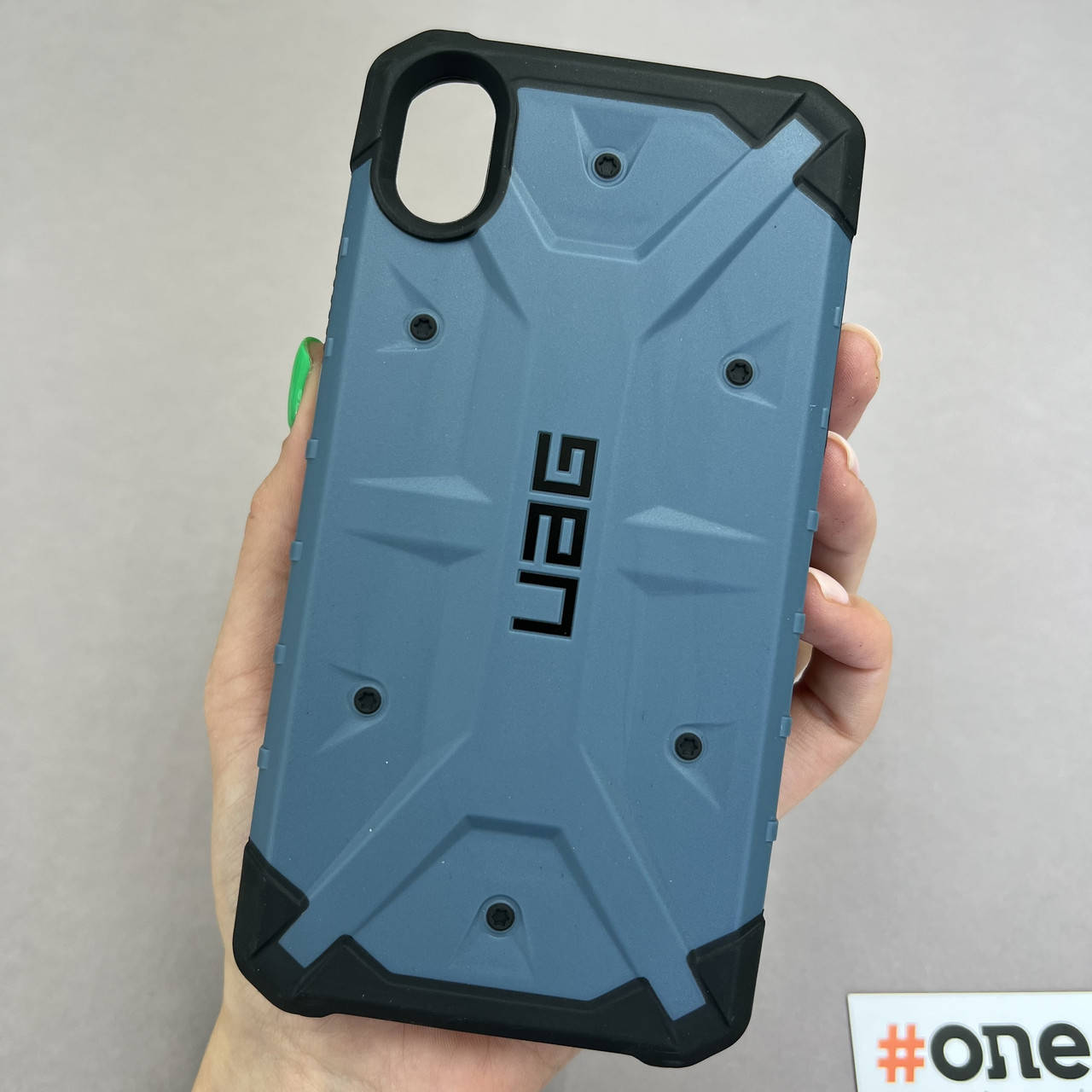 

Чехол для Apple iPhone XR UAG матовый противоударный чехол на телефон айфон хр синий AAG