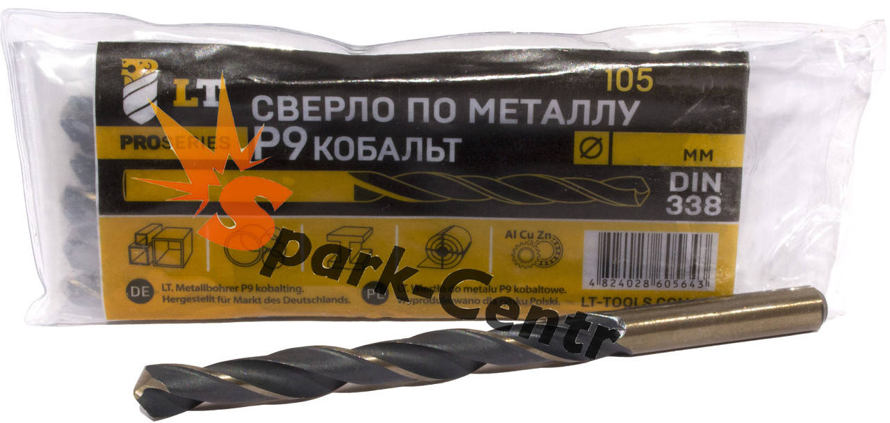 

Сверло Ø 12,0 мм по металлу P9 легированное кобальтом DIN 338 Co
