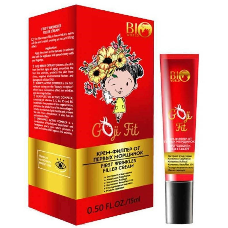 

Крем-филлер от первых морщинок на лице Bio World Goji Fit 15 мл