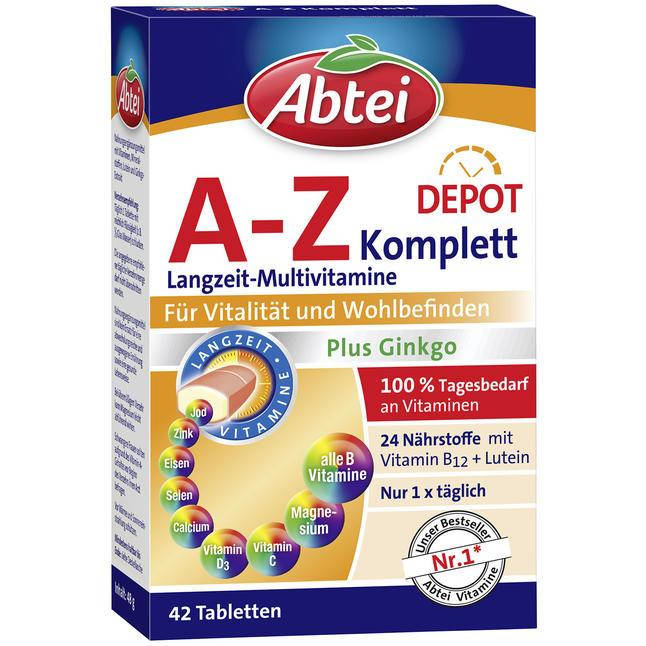 

Abtei A-Z Depot Complete Tabletten - Комплекс витаминов и минералов A-Z, 42 шт.