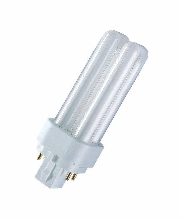 

Лампа люминесцентная компактная 170мм, 26w, 1750Лм, 3000K, Ø12мм, G24q-3 Osram [4050300327235] Осрам DULUX D,
