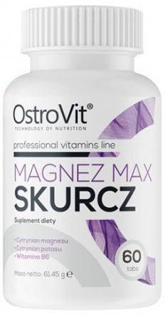 

Противосудорожные минералы OstroVit - Magnez Max-Skurcz (60 таблеток)