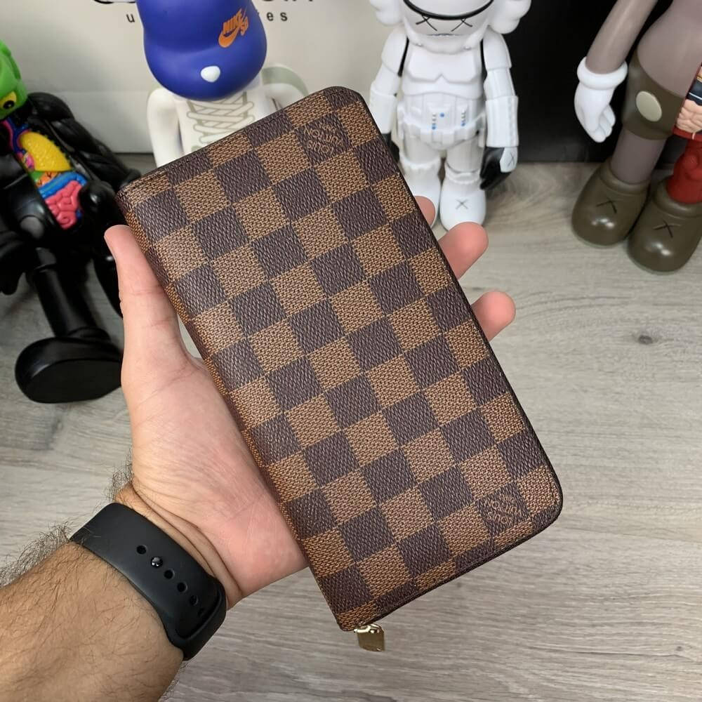 

Кошелек мужской Louis Vuitton Луи Витон в клетку портмоне мужское, Коричневый