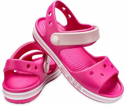 

Босоножки Crocs Bayaband, C10, С12, C13, Розовый