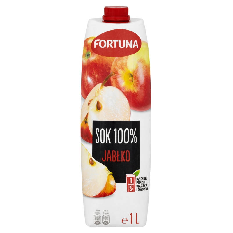 

Сок Фортуна яблочный 100% 1л