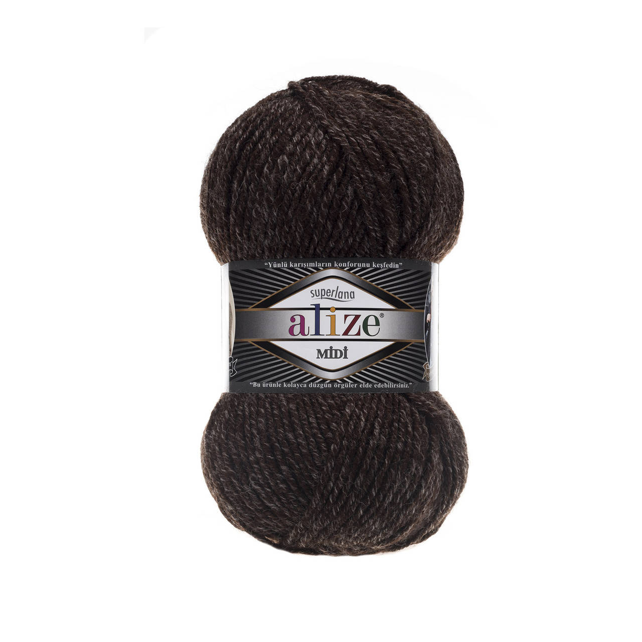 

Alize Superlana Midi коричневый жаспе №804