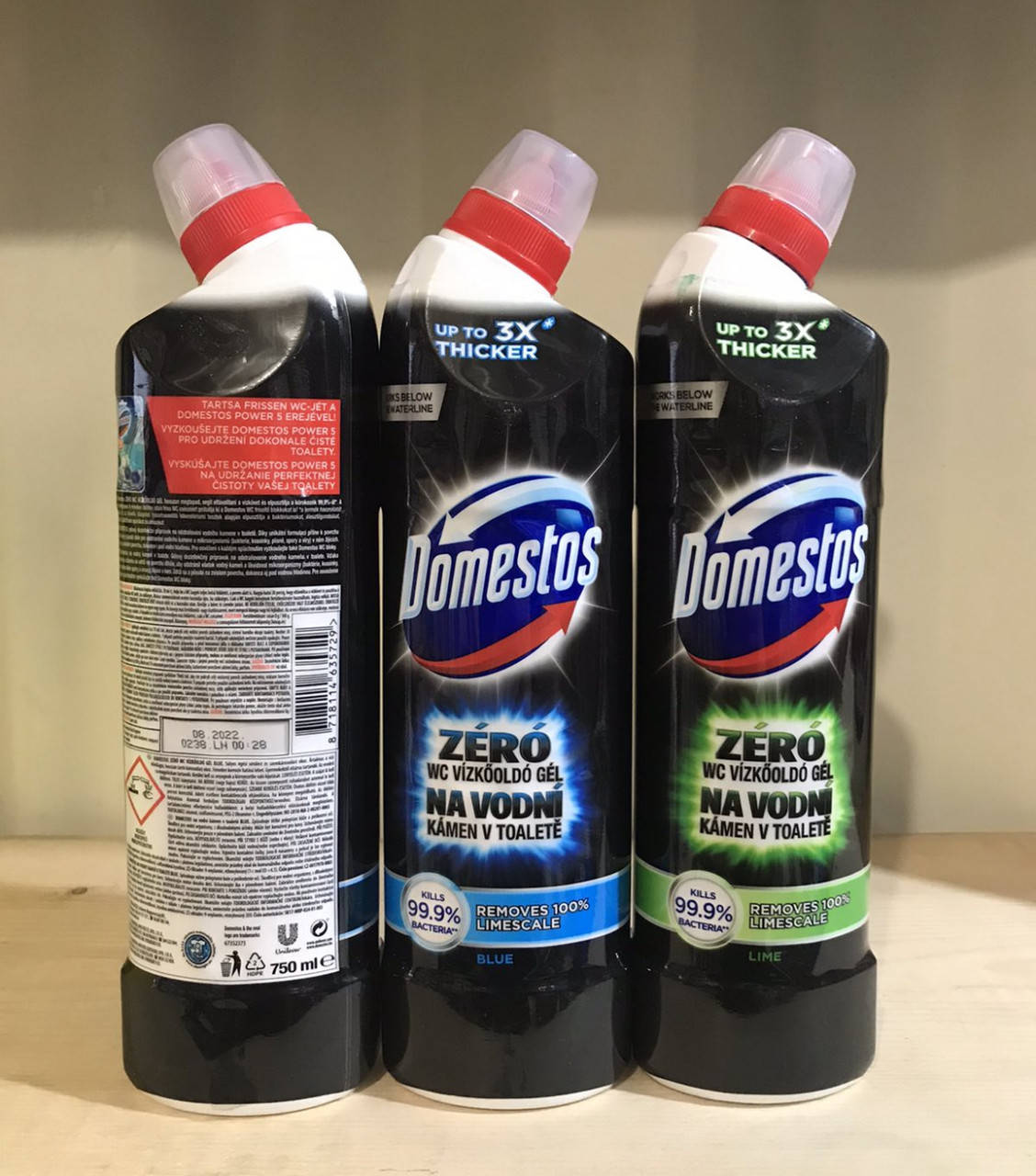 

Дезінфікуючий засіб для чищення унітазу Domestos Zero 750 мл